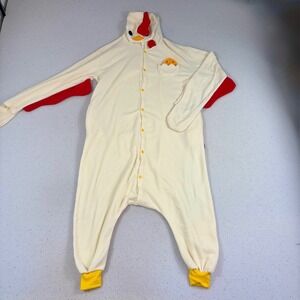 Chicken One Piece Unisex M Medium Adult Pajama Costume Cosplay Kigurumi Plush